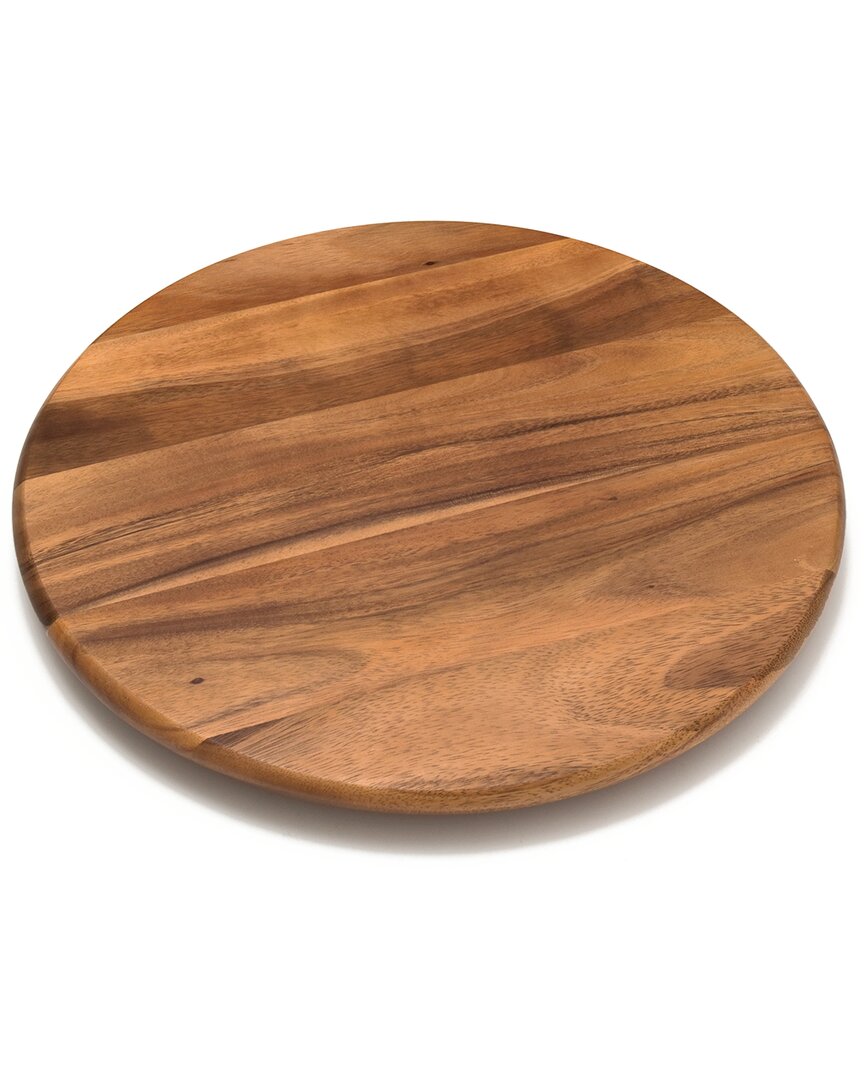 Lipper International Acacia Large Lazy Susan In Brown