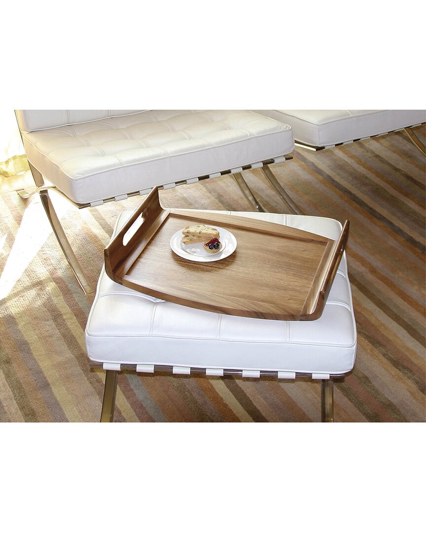 Lipper International Acacia Reversible Serving Tray In Brown