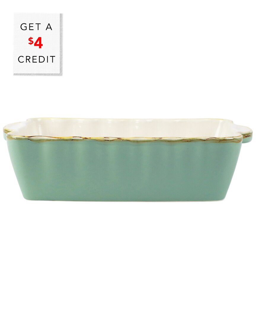 Shop Vietri Italian Bakers Small Rectangular Baker With $4 Credit In Blue
