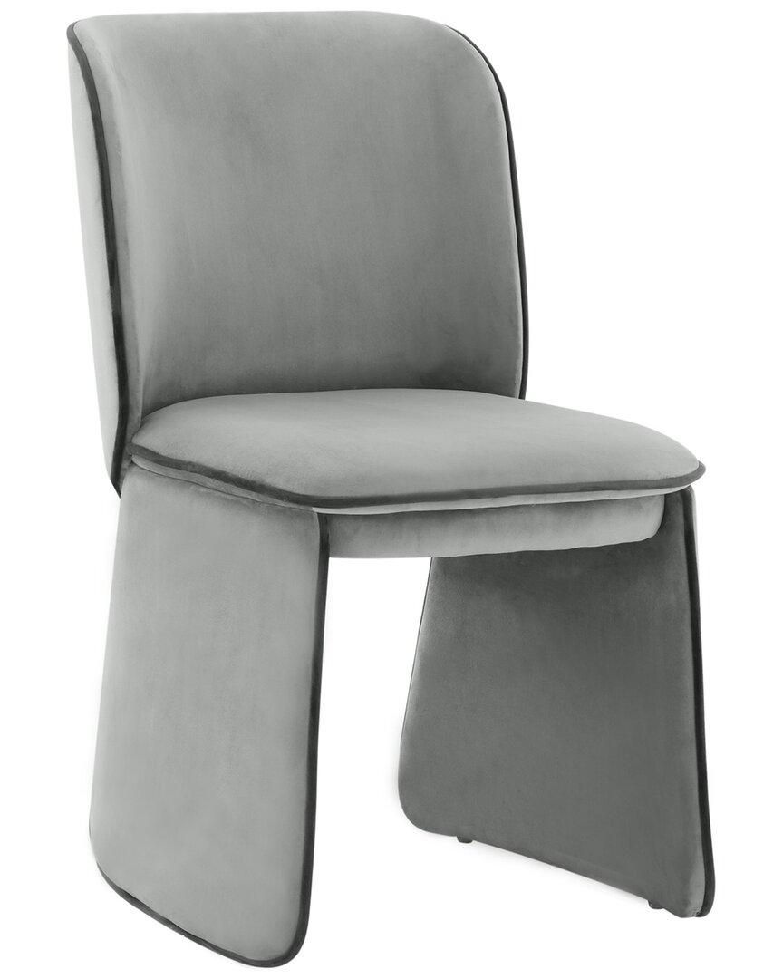 Tov Furniture Kinsley Velvet Dining Chair In Grey