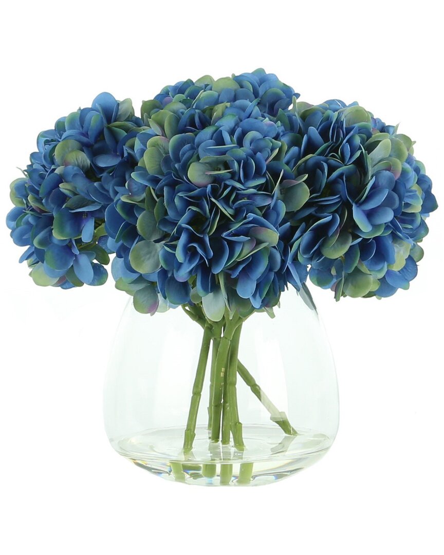 Creative Displays Blue Hydrangea In Acrylic Water Vase