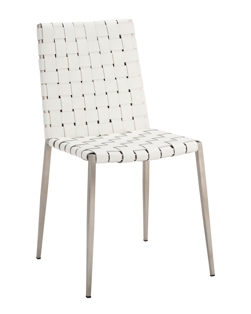 Shop Safavieh Set Of 2 Rayne Woven Dining Chairs In White