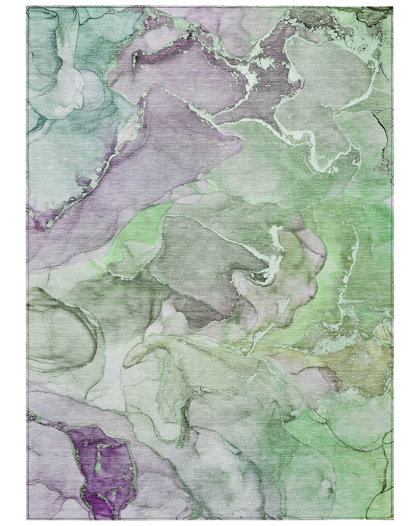 Addison Rugs Chantille Polyester Indoor/outdoor Washable Rug In Green