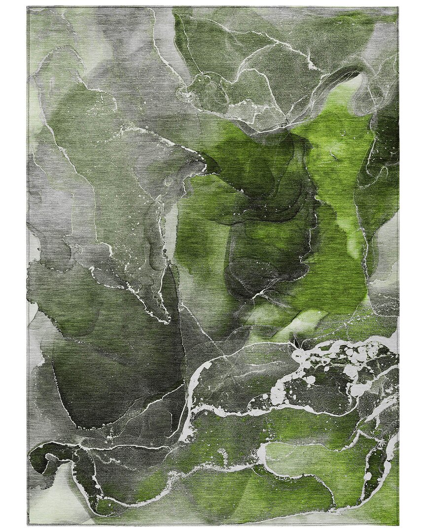 Addison Rugs Chantille Polyester Indoor/outdoor Washable Rug In Green