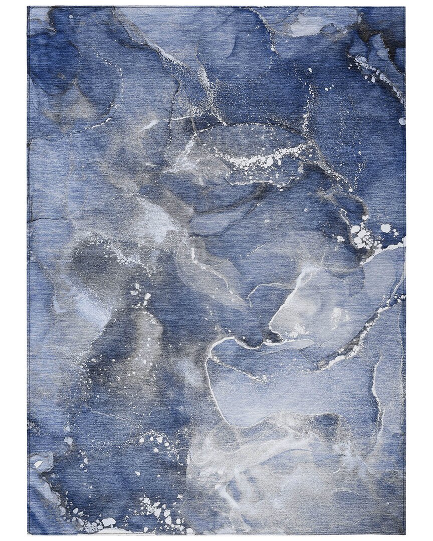 Addison Rugs Chantille Polyester Indoor/outdoor Washable Rug In Blue