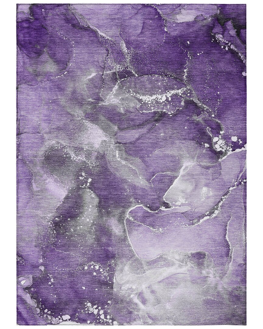 Addison Rugs Chantille Polyester Indoor/outdoor Washable Rug In Purple