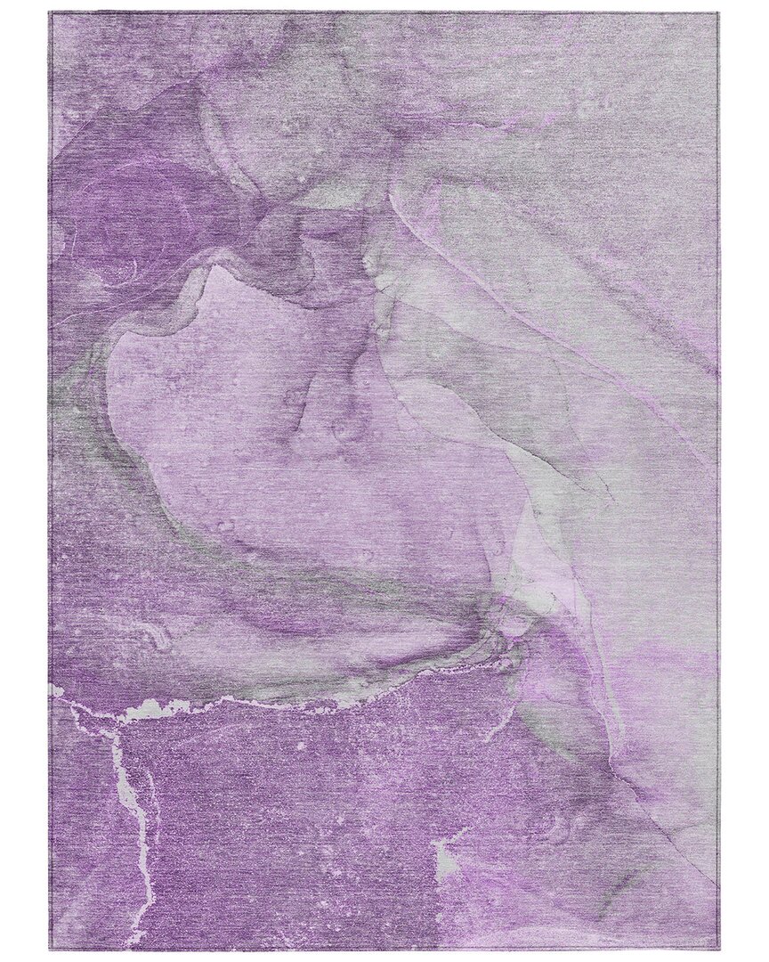 Addison Rugs Chantille Polyester Indoor/outdoor Washable Rug In Purple