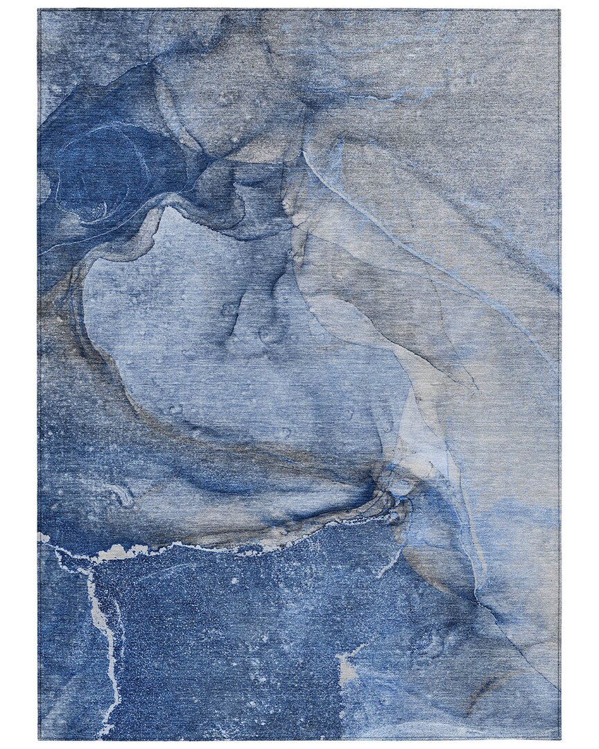 Addison Rugs Chantille Polyester Indoor/outdoor Washable Rug In Blue