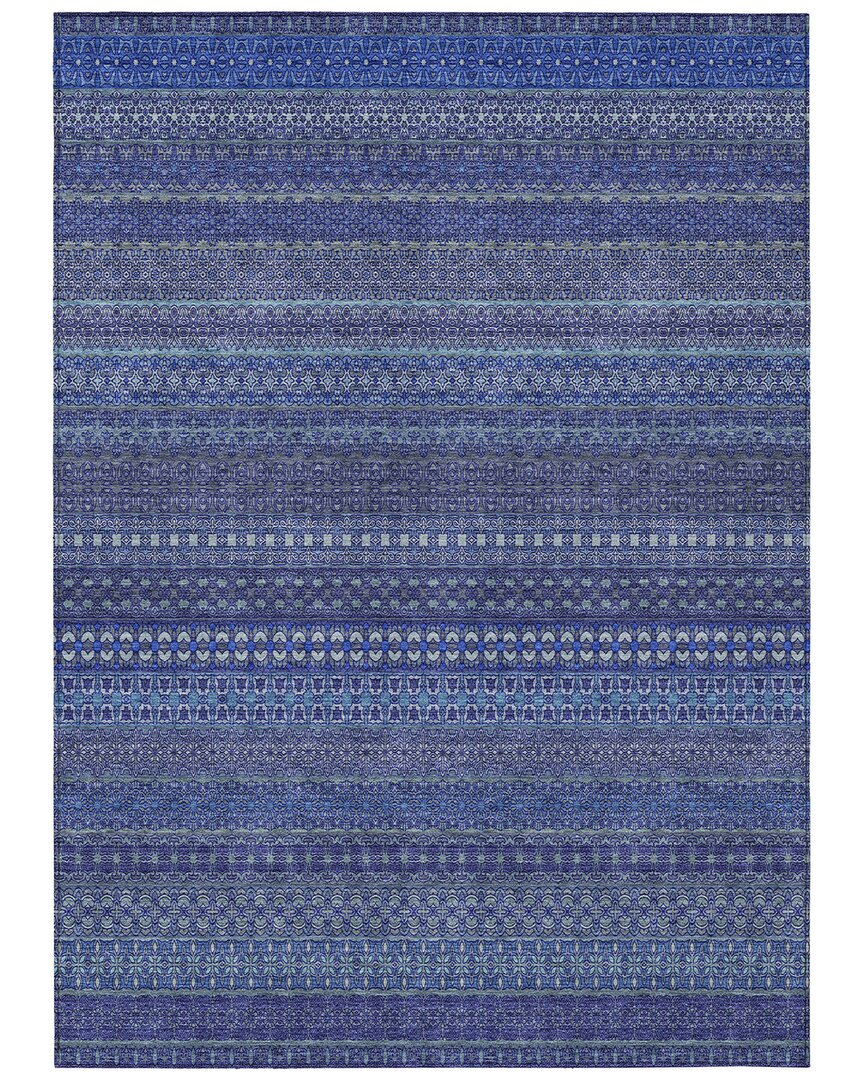 Addison Rugs Chantille Polyester Indoor/outdoor Washable Rug In Blue