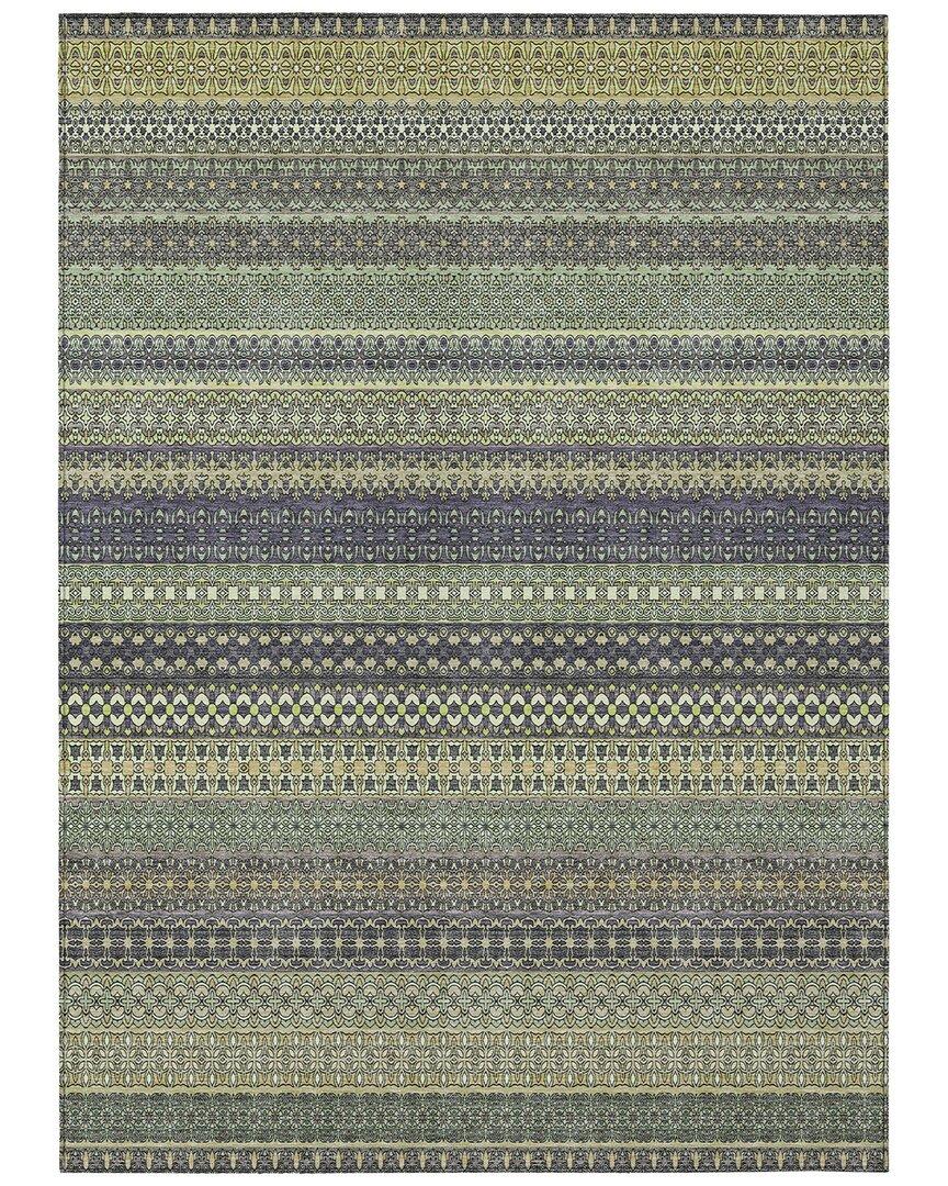 Addison Rugs Chantille Polyester Indoor/outdoor Washable Rug In Green