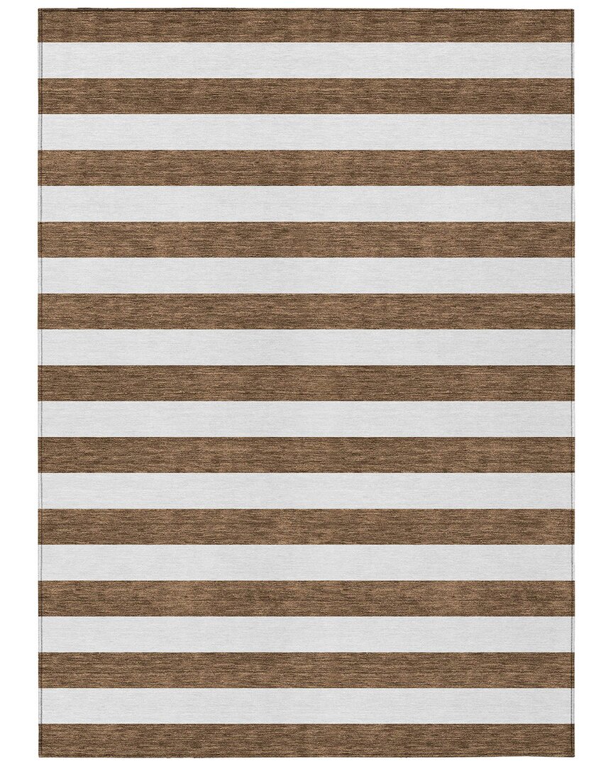 Addison Rugs Chantille Polyester Indoor/outdoor Washable Rug In Brown