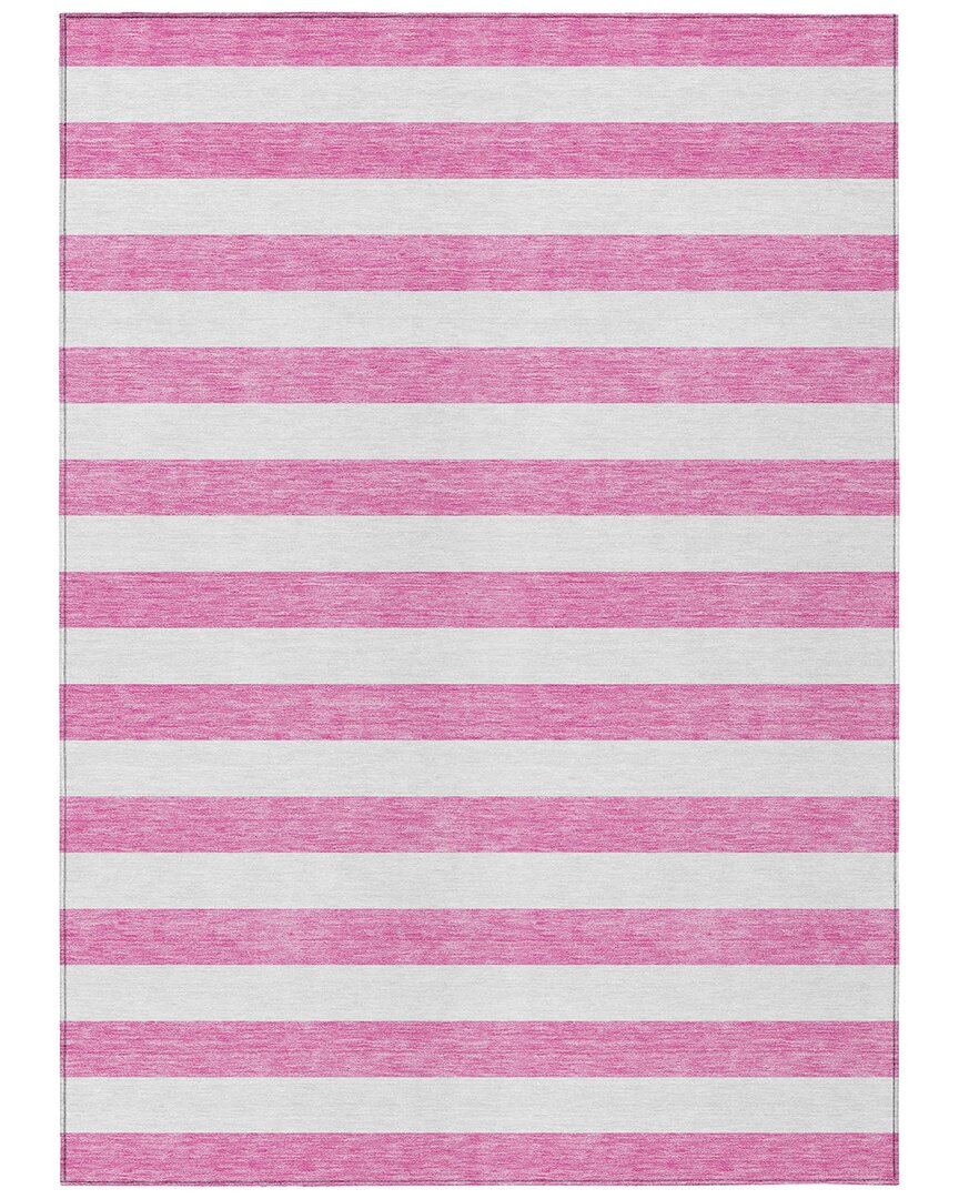 Addison Rugs Chantille Polyester Indoor/outdoor Washable Rug In Pink
