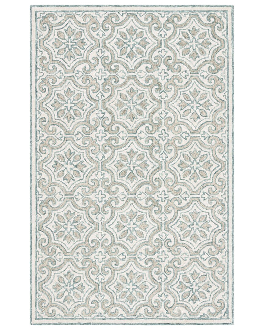 Ralph Lauren Lauren  Hand Tufted Wool & Cotton Rug In Teal