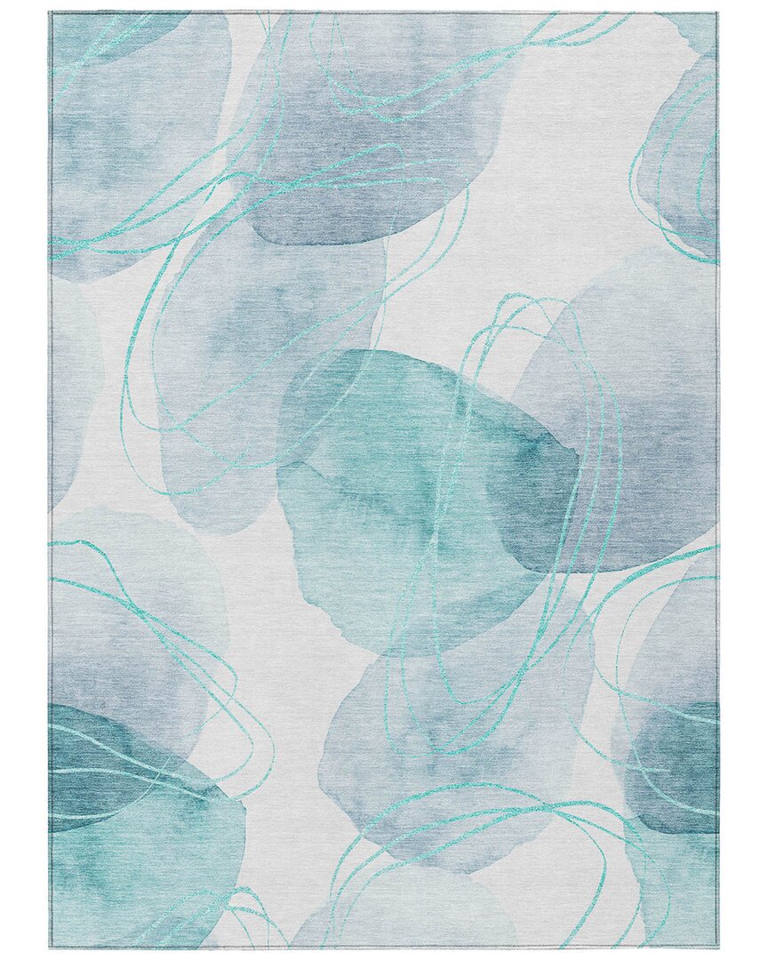 Addison Rugs Chantille Polyester Indoor/outdoor Washable Rug In Blue