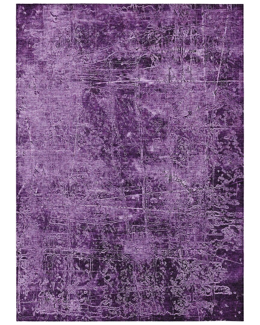 Addison Rugs Chantille Polyester Indoor/outdoor Washable Rug In Purple