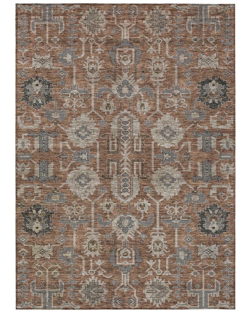 Addison Rugs Chantille Polyester Indoor/outdoor Washable Rug In Red
