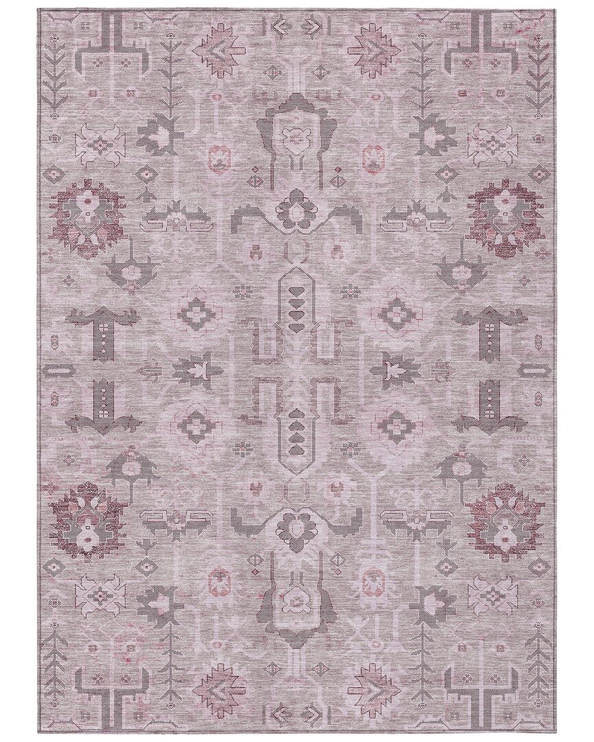 Addison Rugs Chantille Polyester Indoor/outdoor Washable Rug In Pink