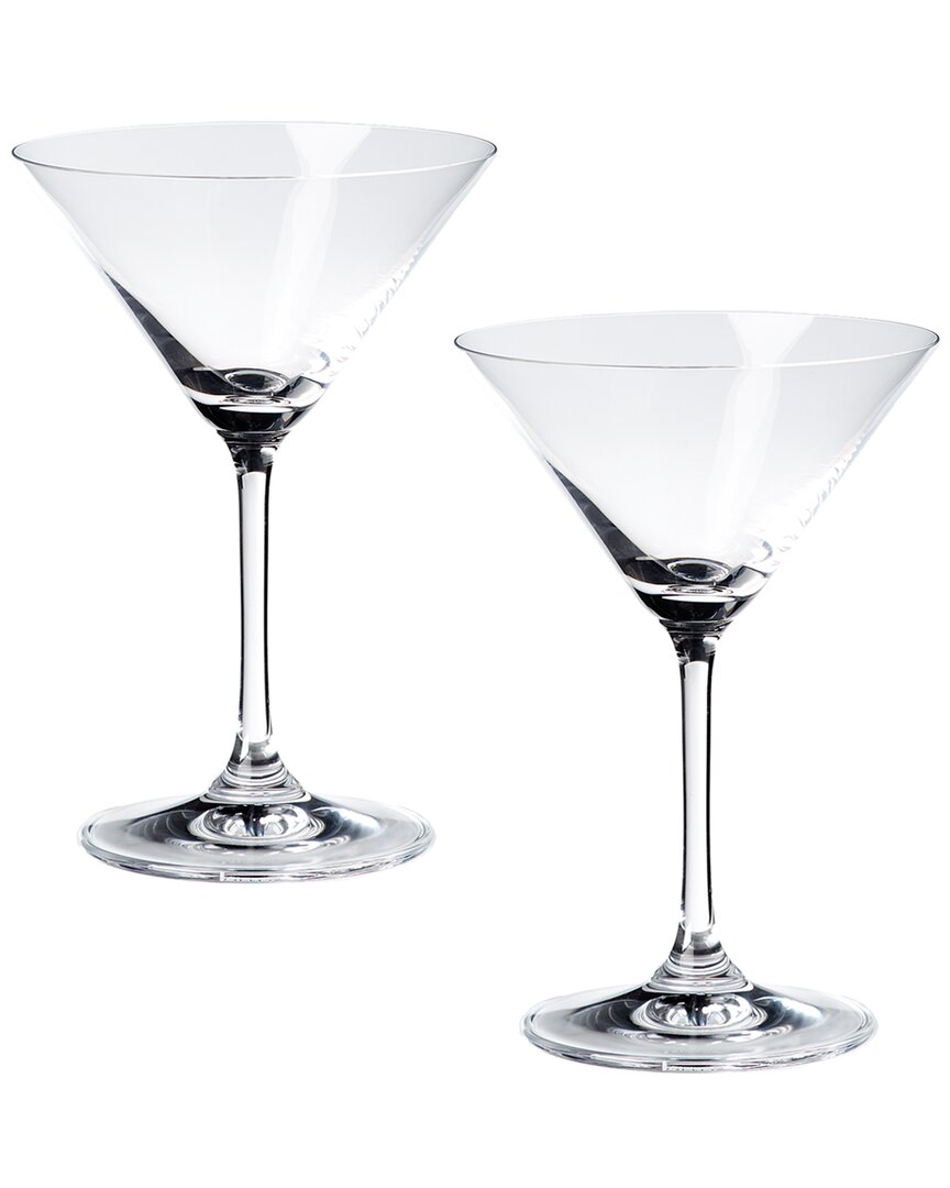 Set of 2 gorgeous fine Riedel Vinum Crystal Martini Margaritq Glasses 7 1/2