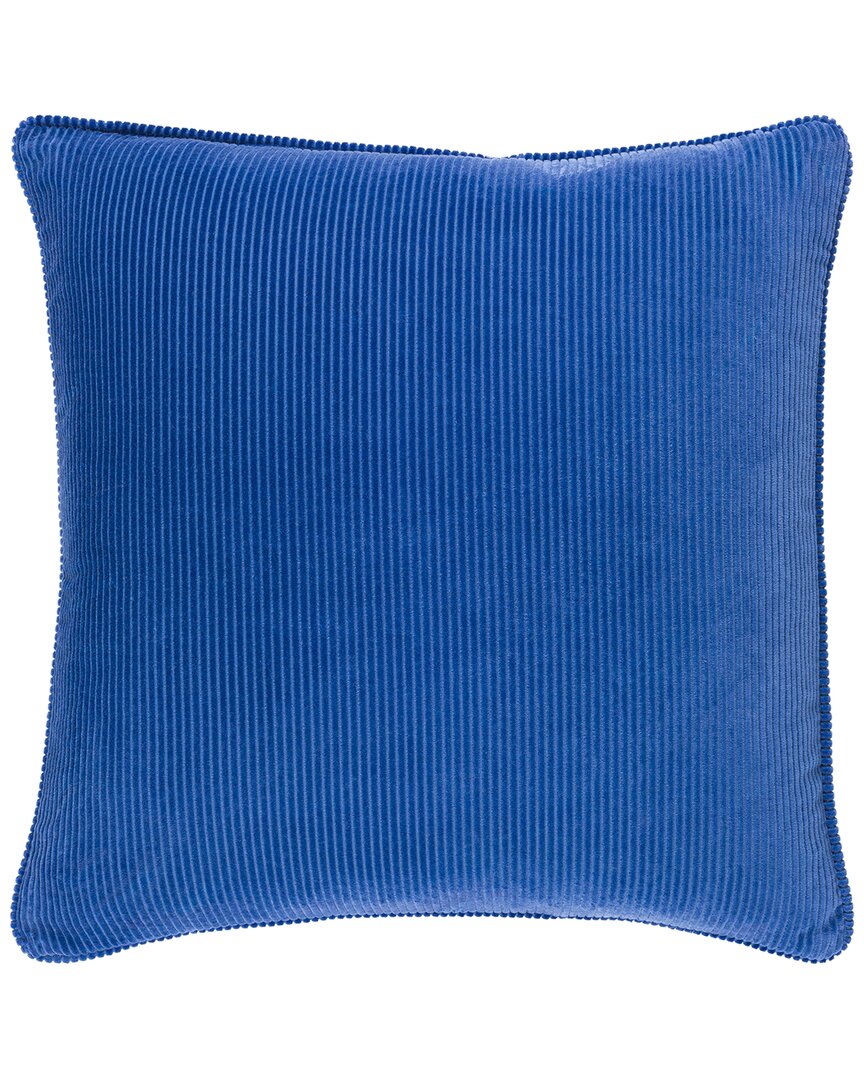 Surya Corduroy Pillow Cover In Blue