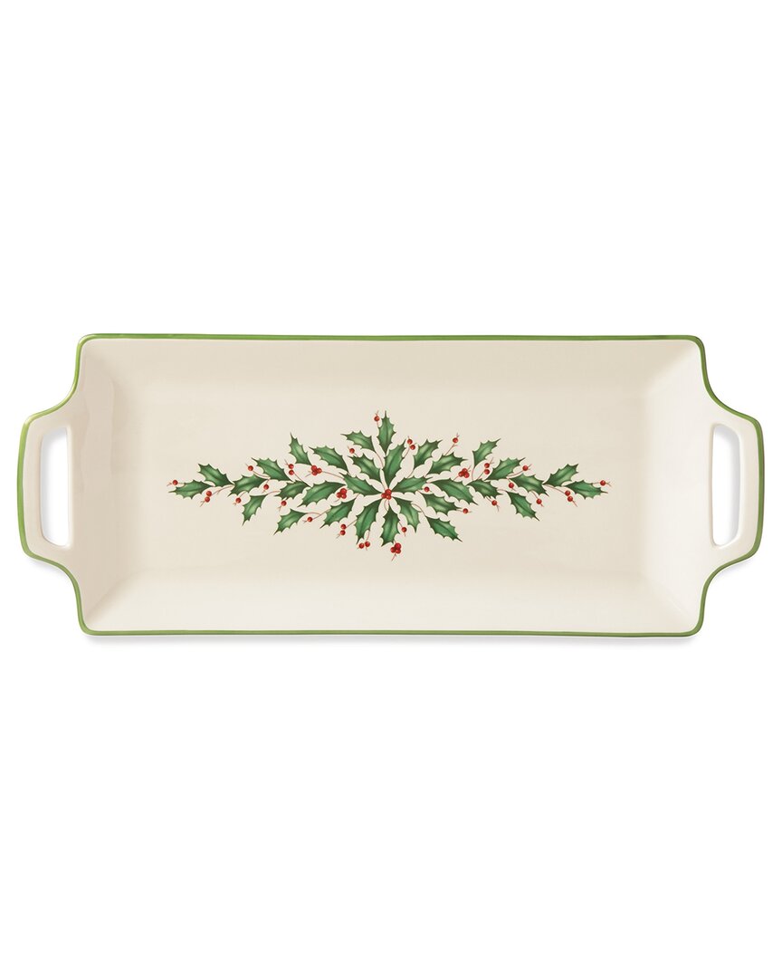 Lenox Holiday Hors D'oeuvre Tray In White