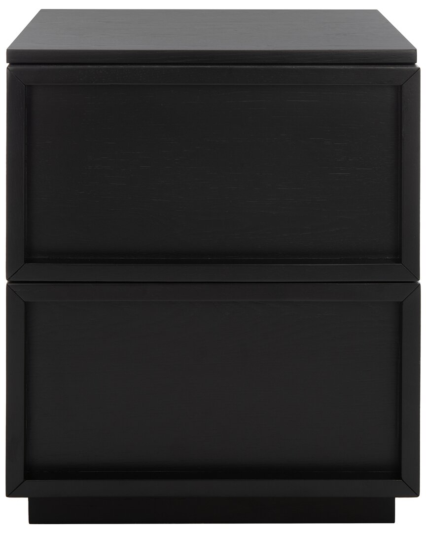 Safavieh Couture Zeus 2-drawer Nightstand In Black