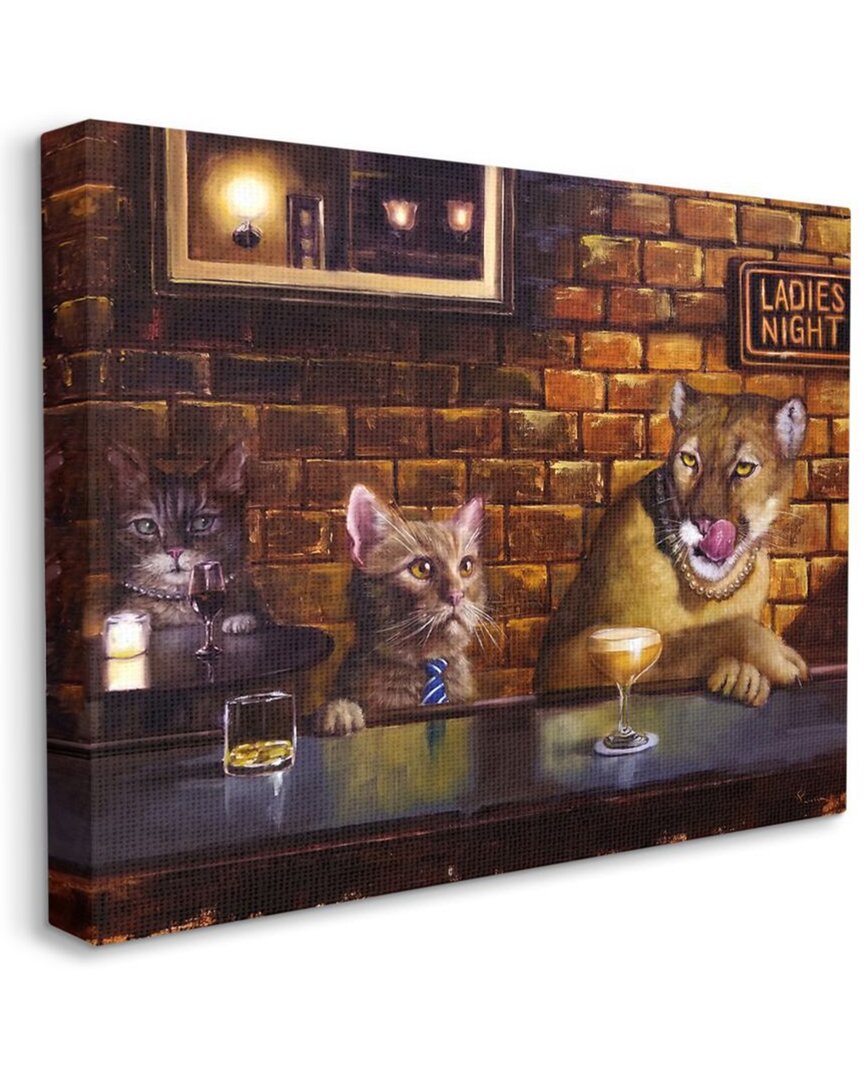 Stupell Cougar At The Bar Ladies Night Animal Humor Wall Art