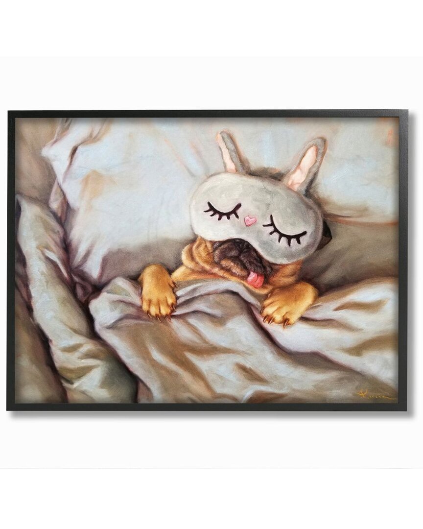 Stupell Dog Nap Relaxation Pet Animal Humor Self-care Wall Art