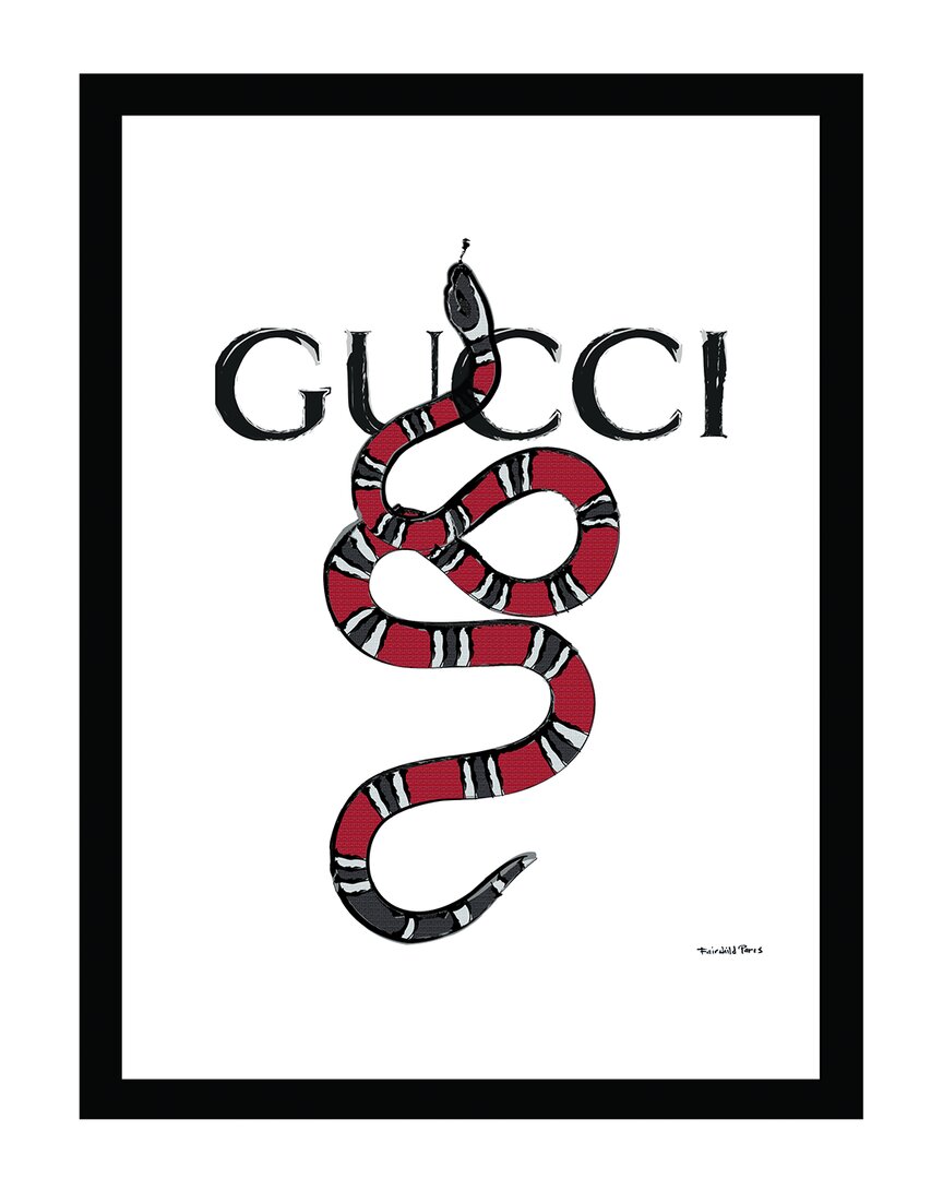 Fairchild Paris Venice Beach Collections Gucci Snake Framed Print Wall Art