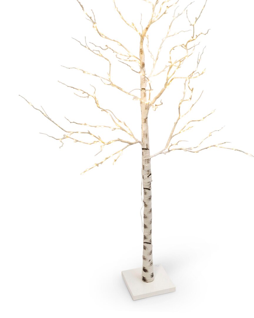 Gerson International 82.67in Electric Lighted Birch Tree With 250 Warm White Led Lights