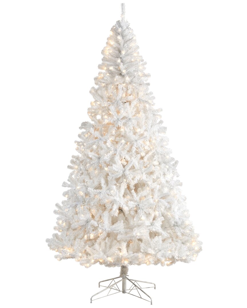 Nearly Natural 9ft White Artificial Christmas Tree In White