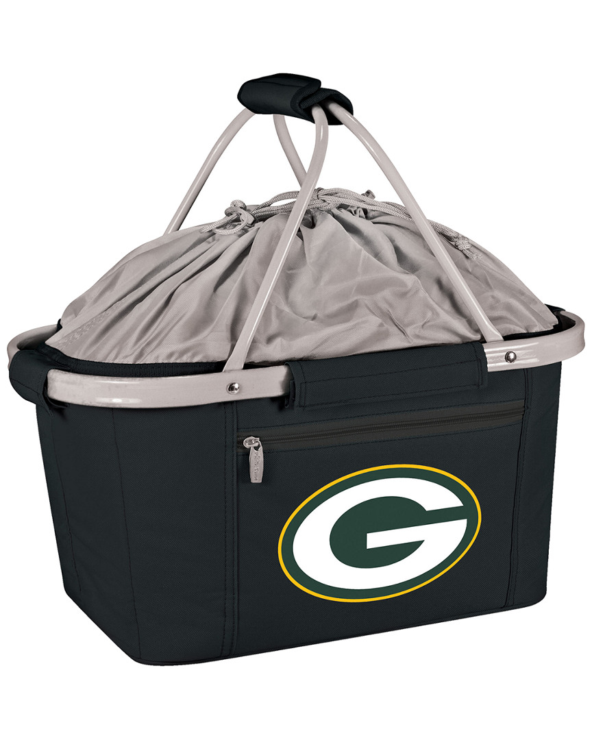 Oniva Green Bay Packers Metro Basket Collapsible Tote In Black