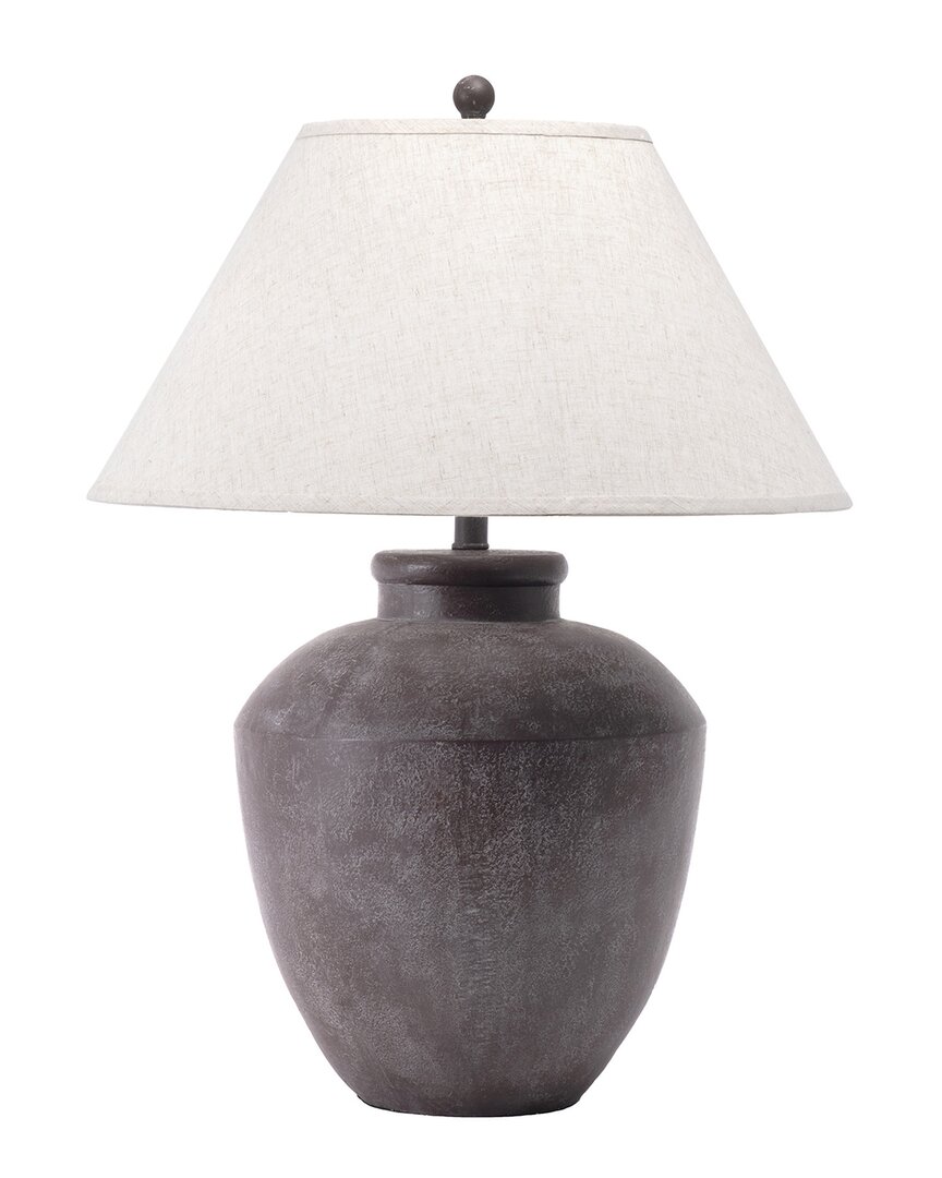 Nuloom Lindos 30in Resin Gray Table Lamp