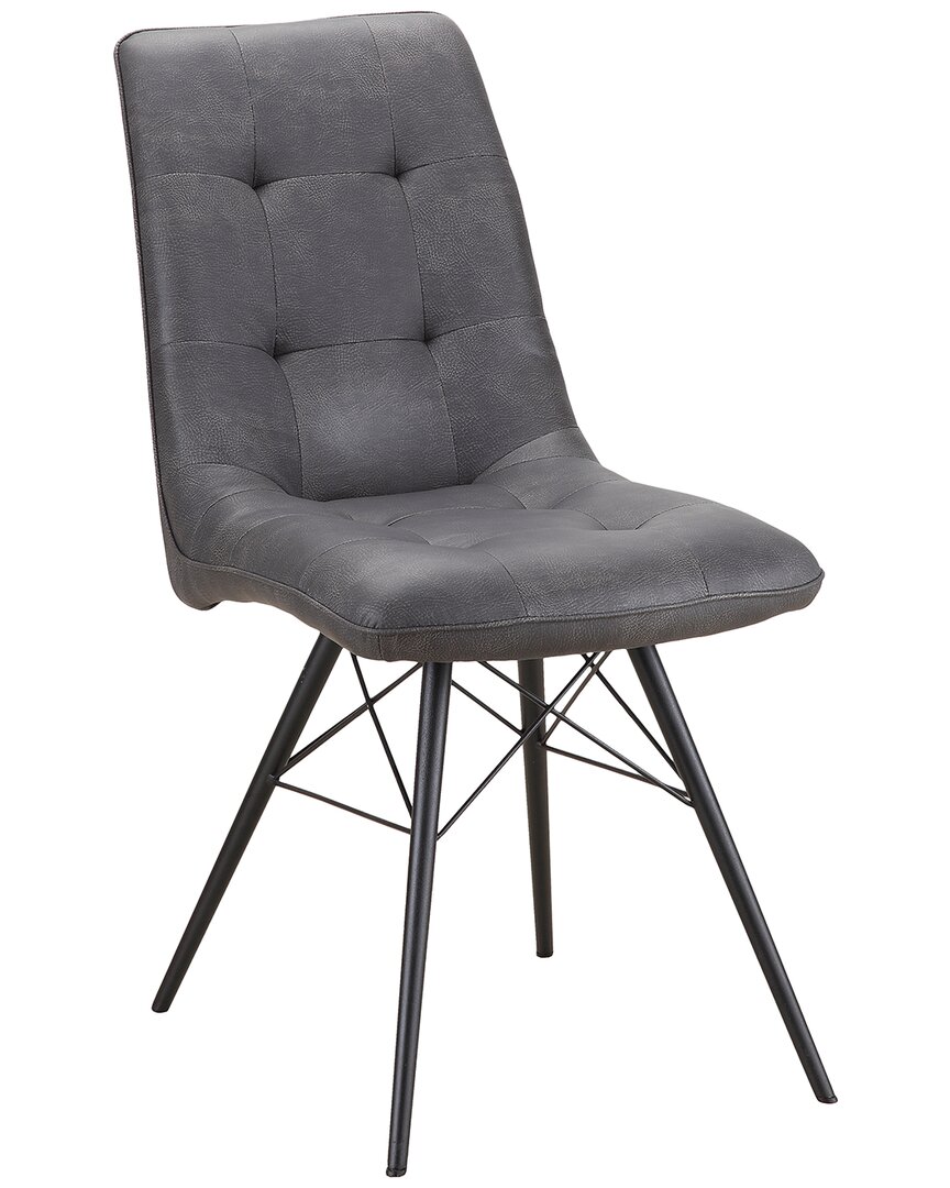 Moe's Home Collection Morrison Side Chair In Metallic