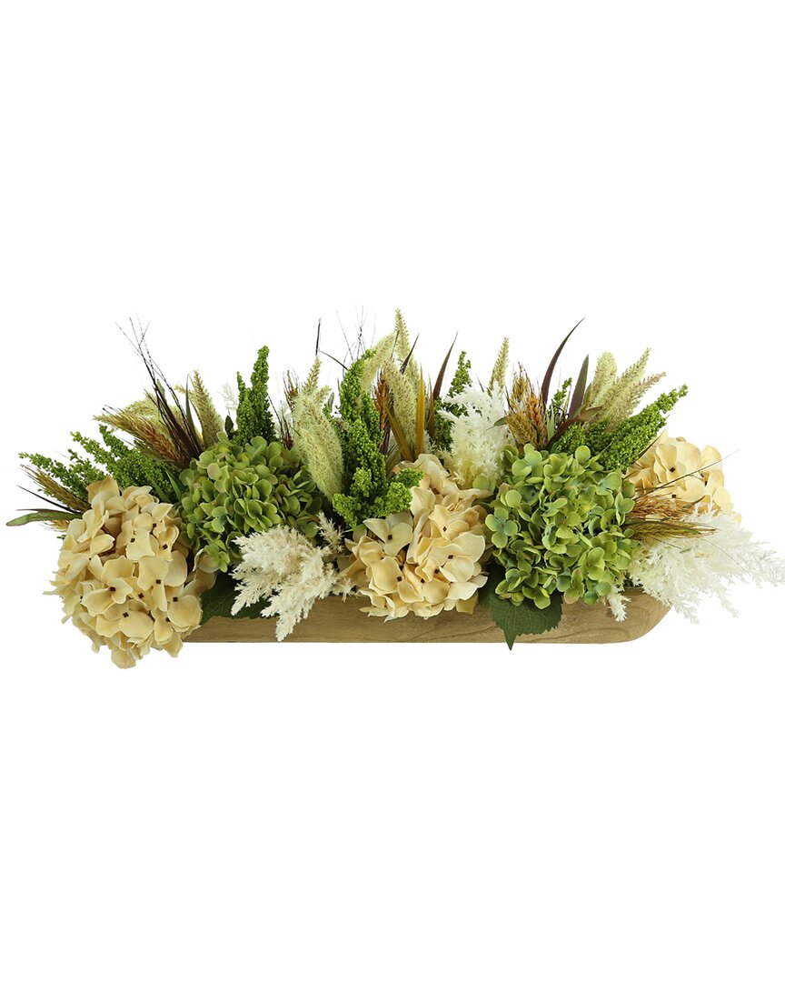 Creative Displays Cream Hydrangea And Wheat Floral Arrangement