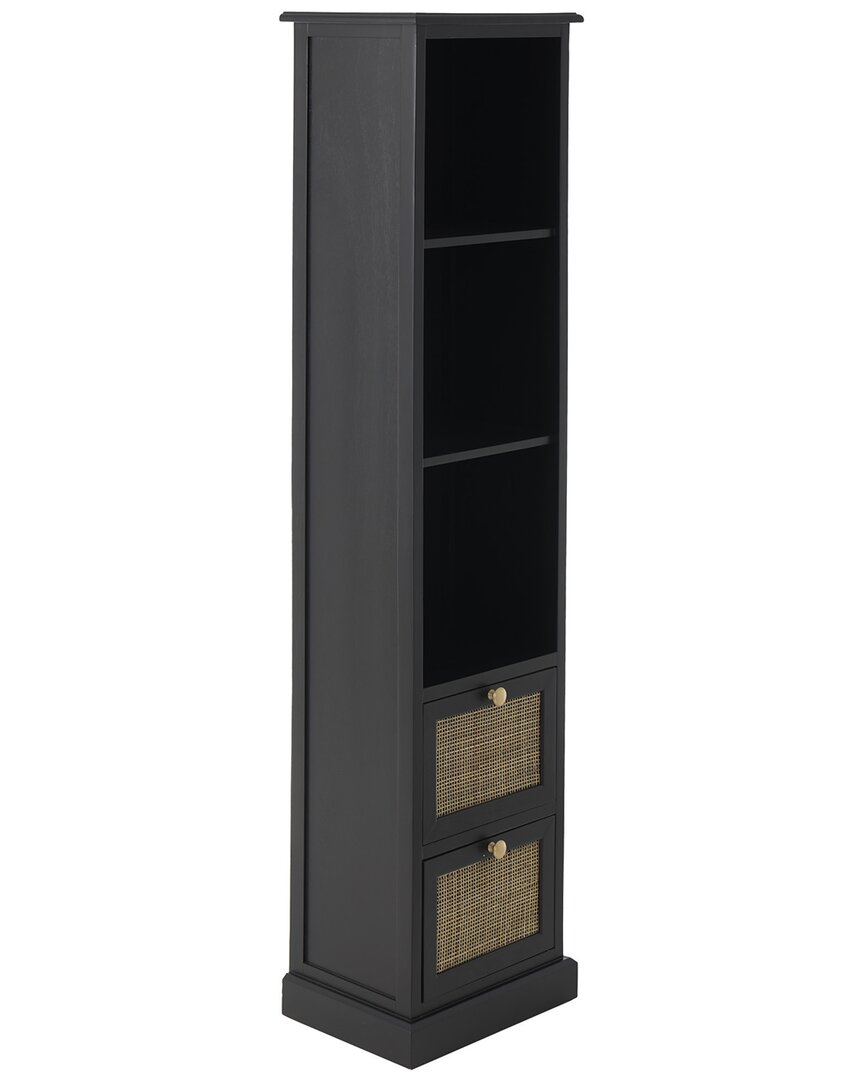 Peyton Lane Wooden 2-drawer Cabinet With Rattan Front