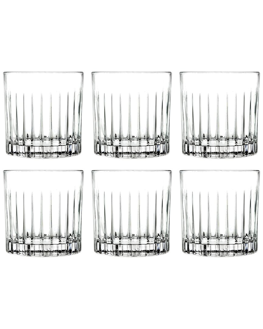 Barski European Crystal Glass Double Old Fashioned Tumblers Set Of 6 In Clear