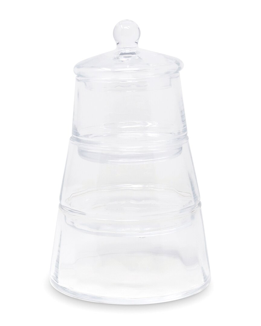 Vivience Pyramid Jar In Transparent