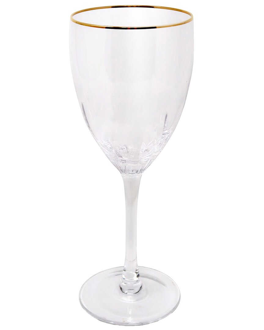 Vivience Set Of 6 Optic Water Glasses With Rim