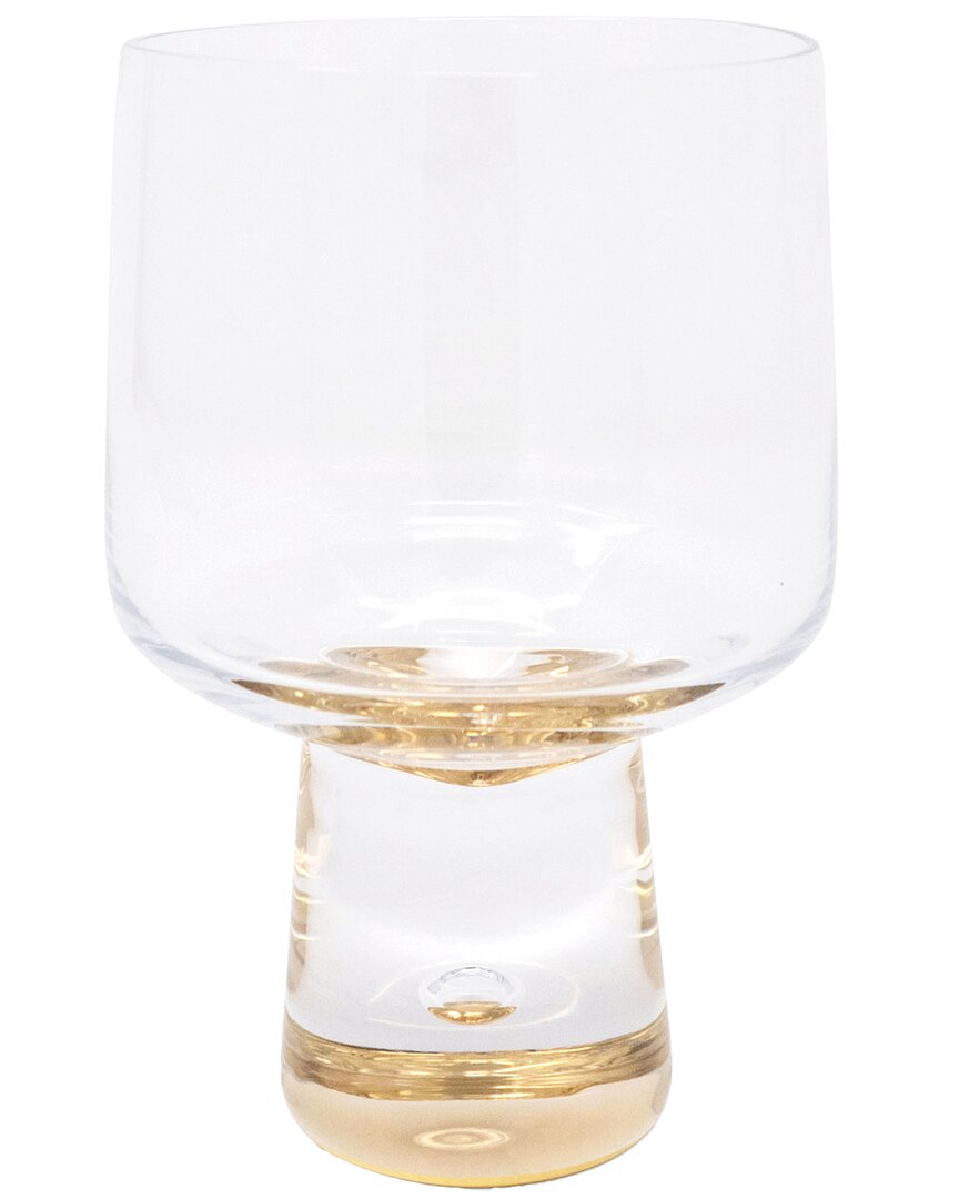 Vivience Set Of 4 Wine Glasses With Reflection Base