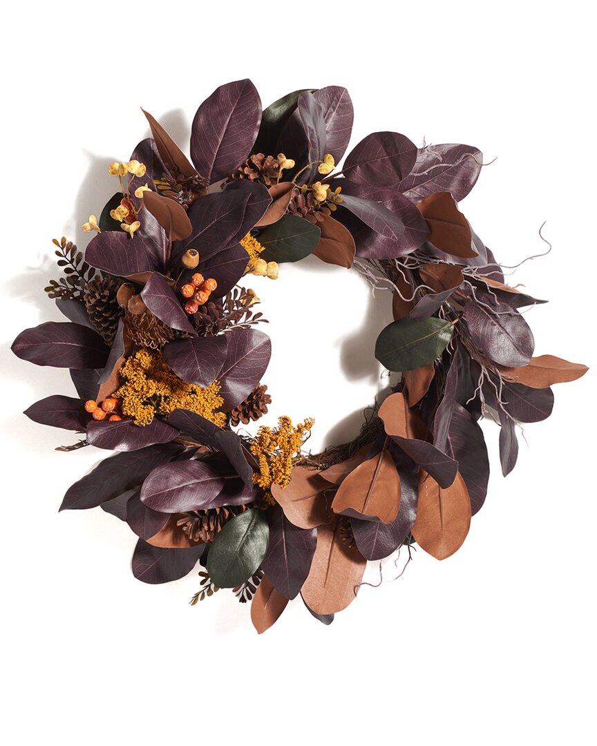 Safavieh Faux 30 Magnolia Leaf Wreath
