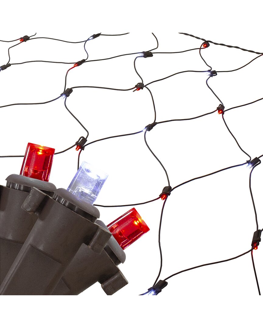 Northlight 4x6ft Red & White Micro Led Net Style Christmas Lights In Red