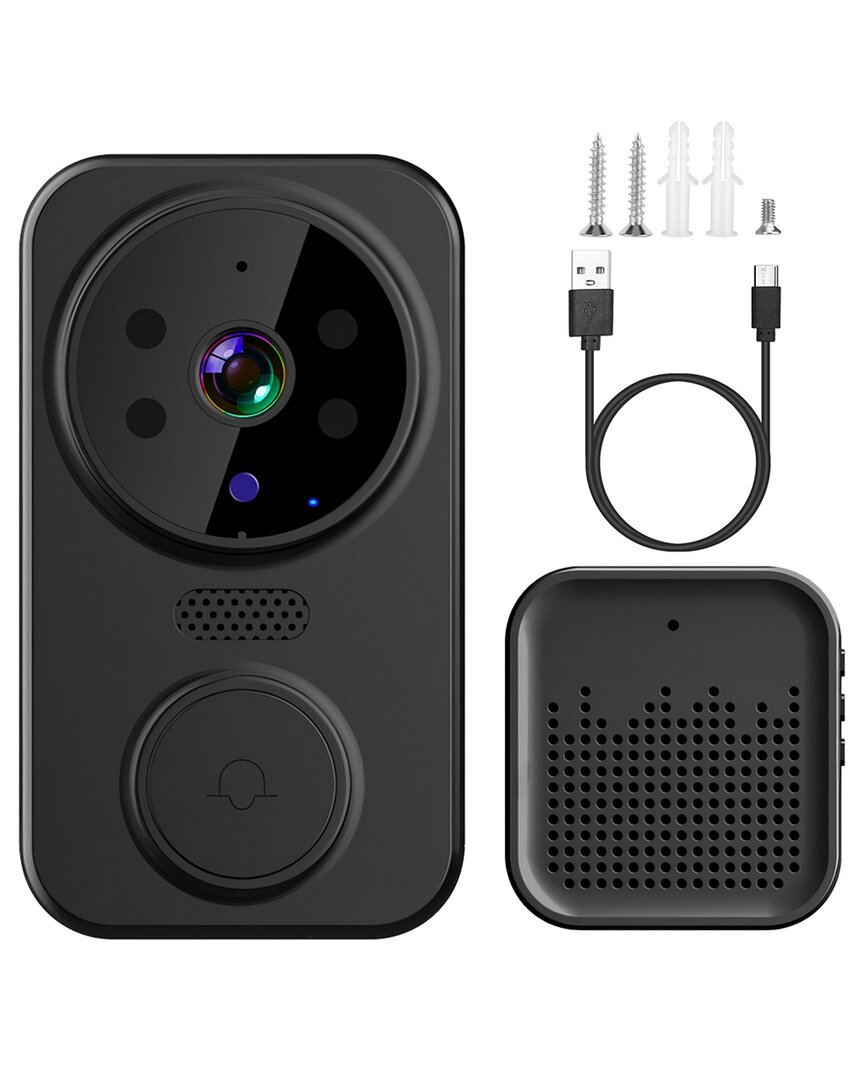 Shop Fresh Fab Finds Wifi Security Doorbell Camera With Volume Adjustable Chime In Black