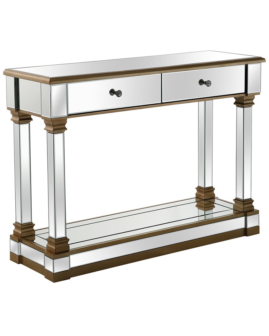 Camden Isle S Declan Console Table In Champagne