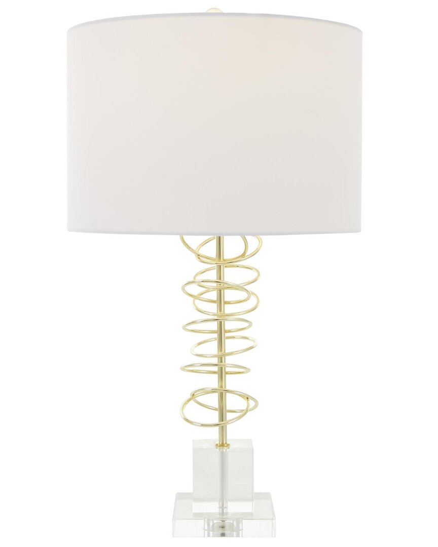 PEYTON LANE PEYTON LANE ABSTRACT OVERLAPPING RING ACCENT LAMP WITH SQUARE BASE