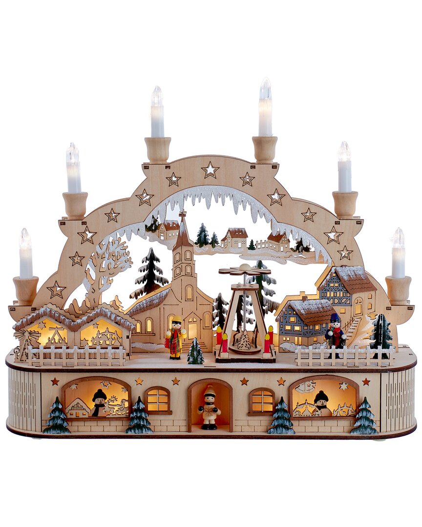 Kurt Adler 14.2in Led Santa Christmas Motion Decor In Multi