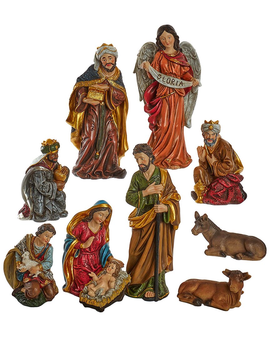Kurt Adler Nativity Set In Multi
