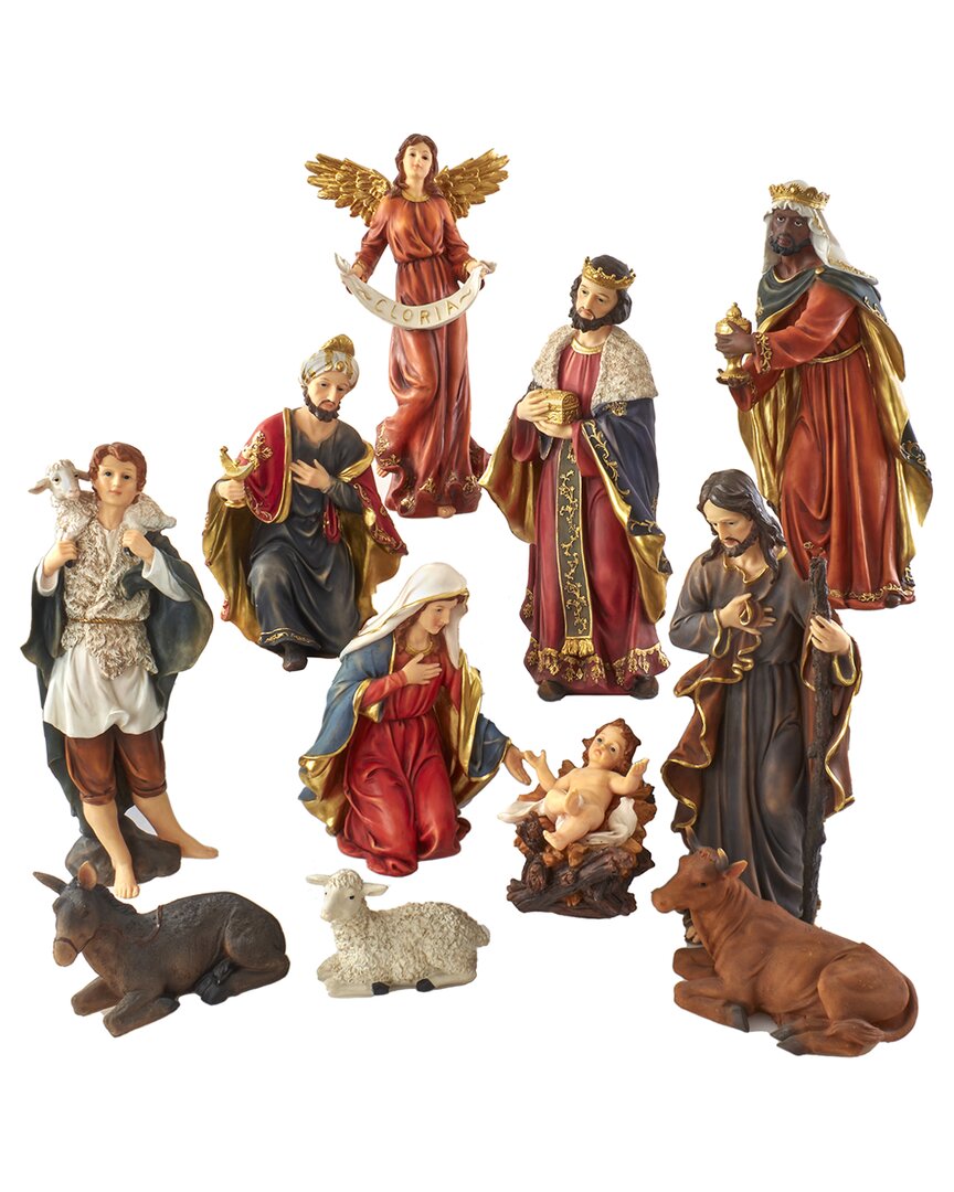 Kurt Adler 18in Nativity Tablepiece 11pc Set