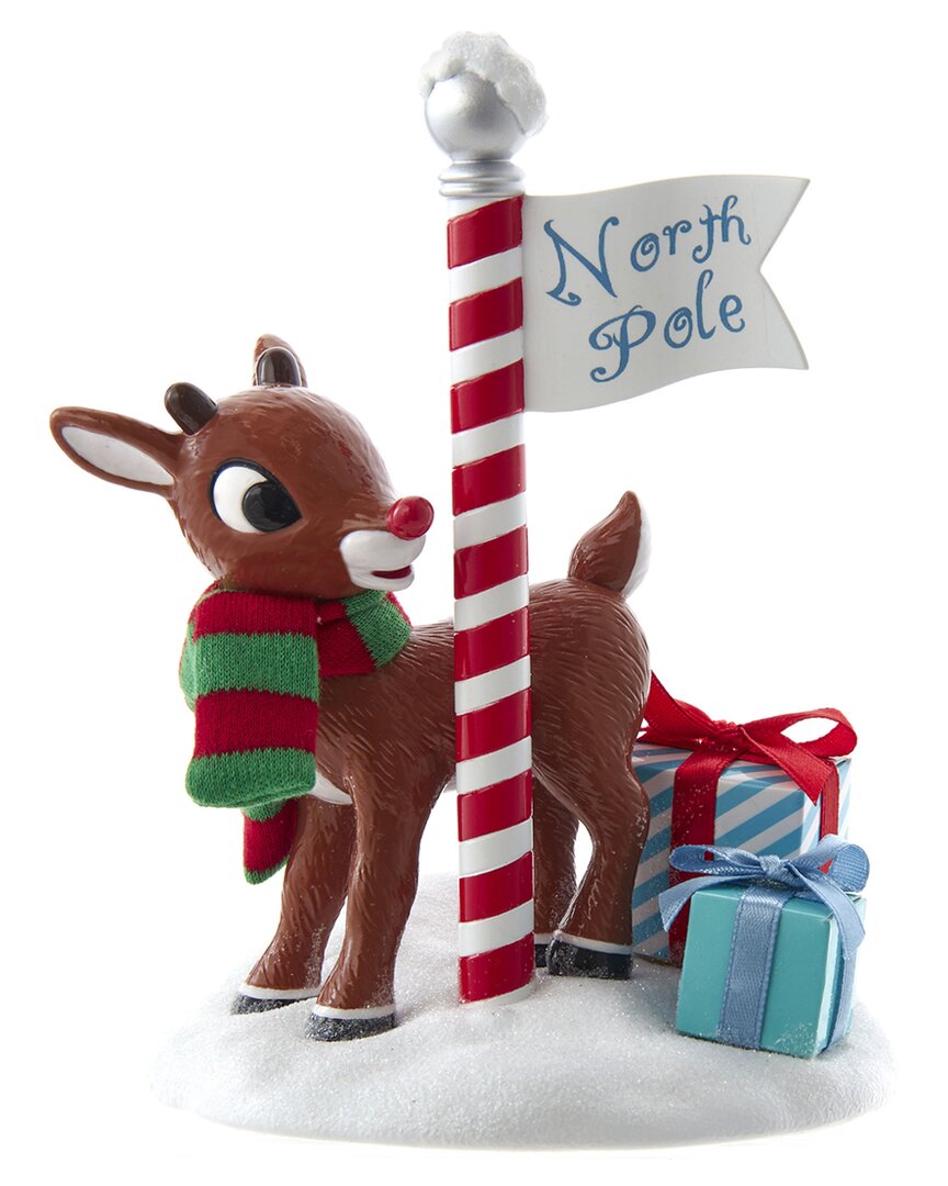 Kurt Adler 6.5in Fabriché Rudolph North Pole Tablepiece