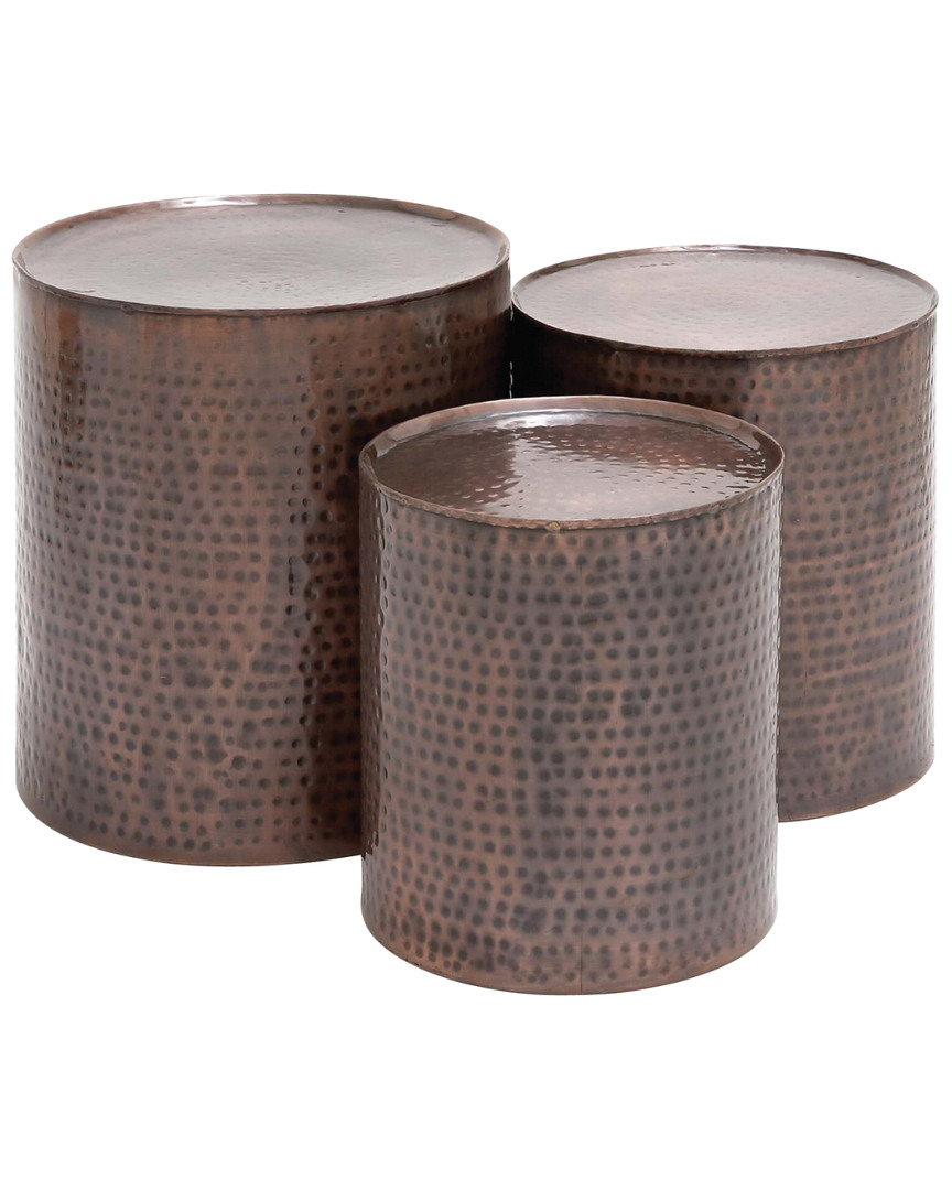 Peyton Lane Set Of 3 Bronze Accent Tables