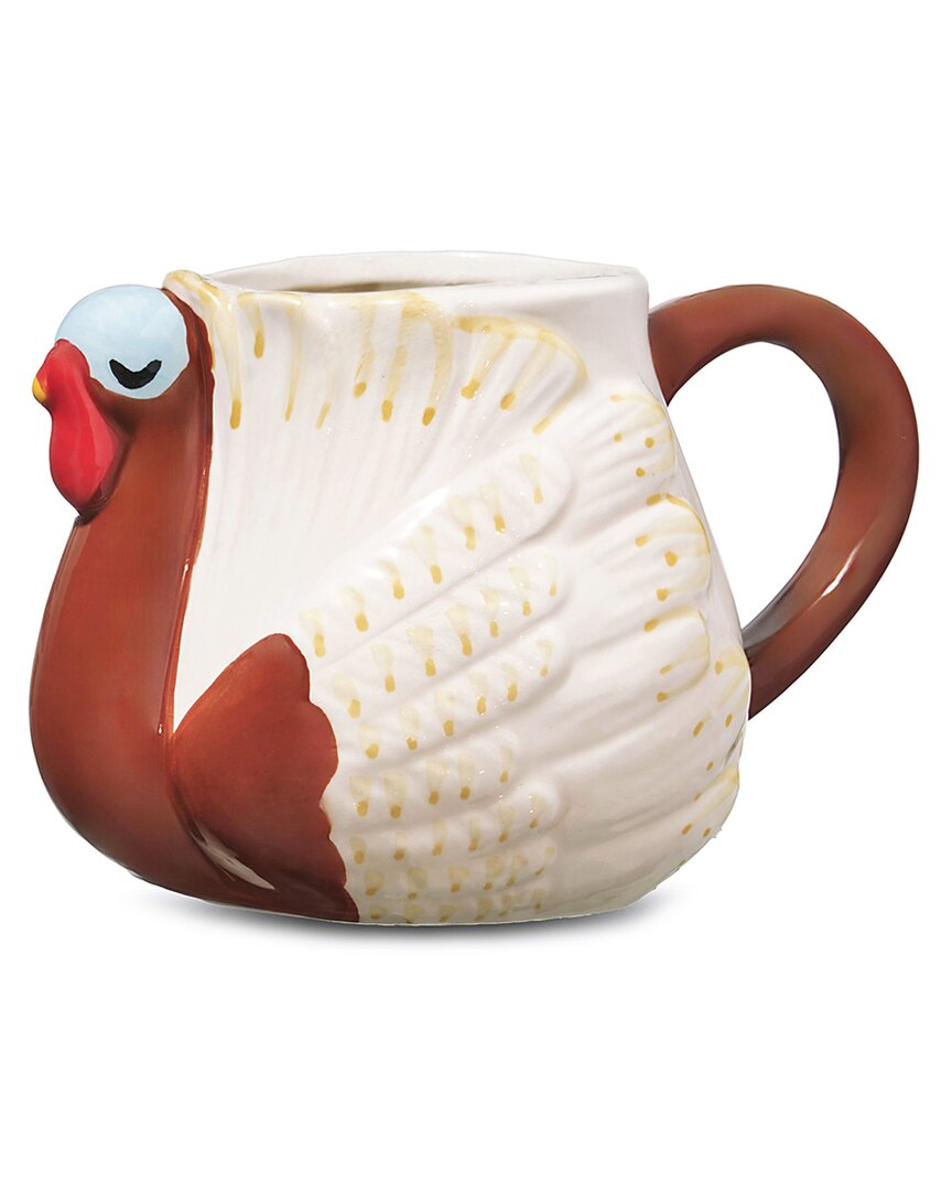 Godinger Set Of 2 Turkey Coffee Mug In Multi